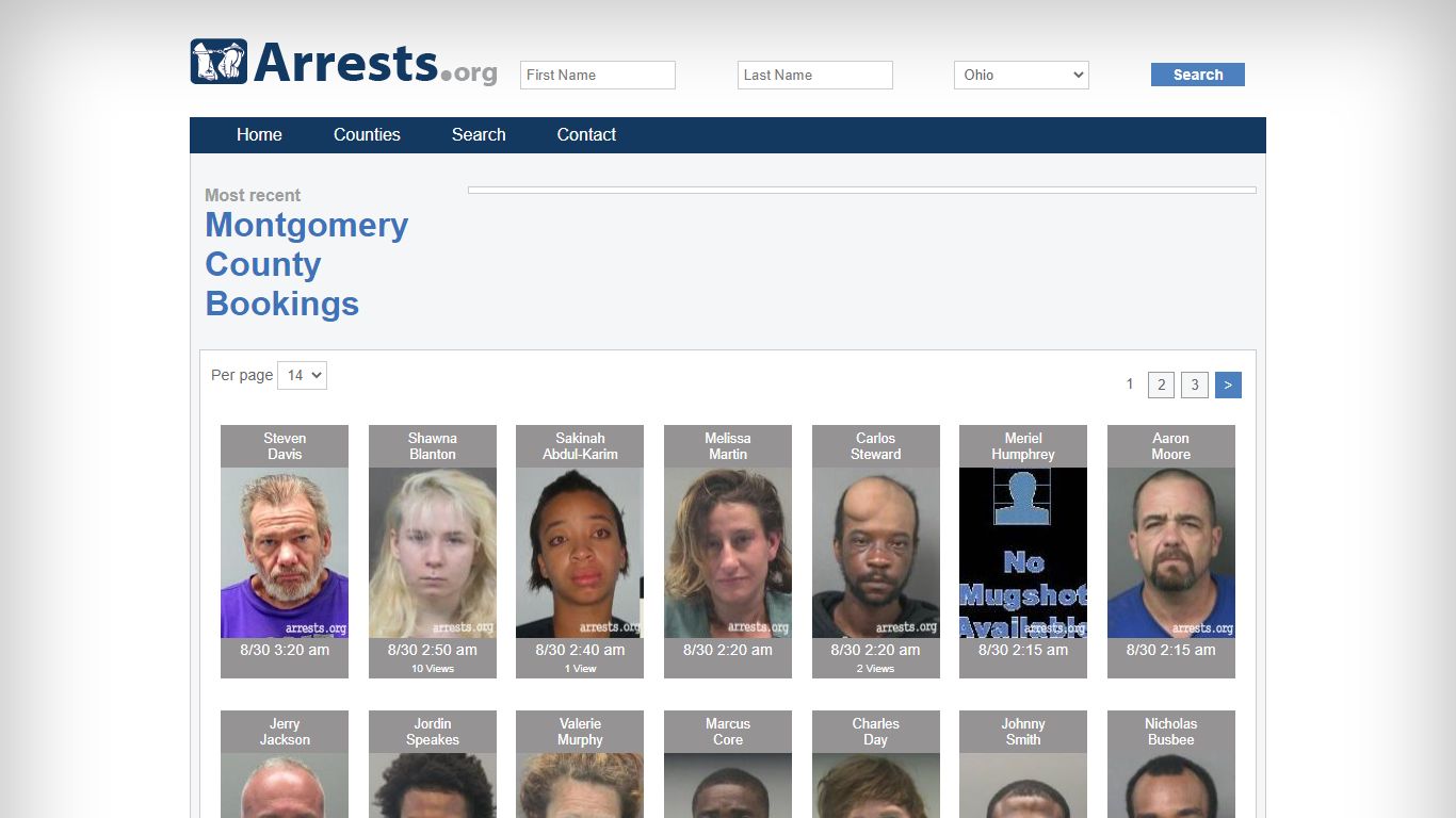 Montgomery County Arrests and Inmate Search