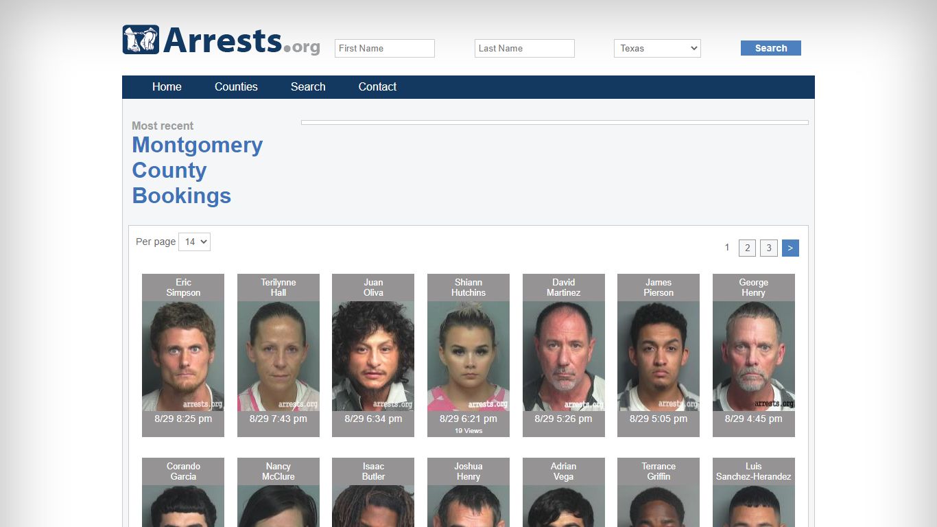 Montgomery County Arrests and Inmate Search